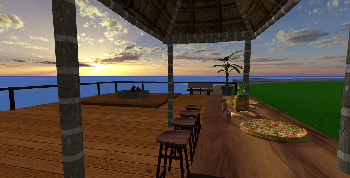 exVRience's tweet photo. After a hard day at the office.  #vrgolf #meta https://t.co/ofXwMttDSV https://t.co/hK94ouQw05