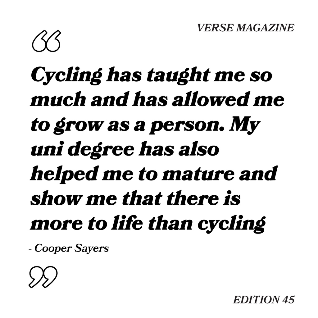 Did you know some of Australia’s elite athletes study right here at UniSA? 

We sat down with cyclist and student Cooper Sayers to talk about his hard and challenging sporting career and studies 🚴📖 

Find the full article in our upcoming issue launching late April!