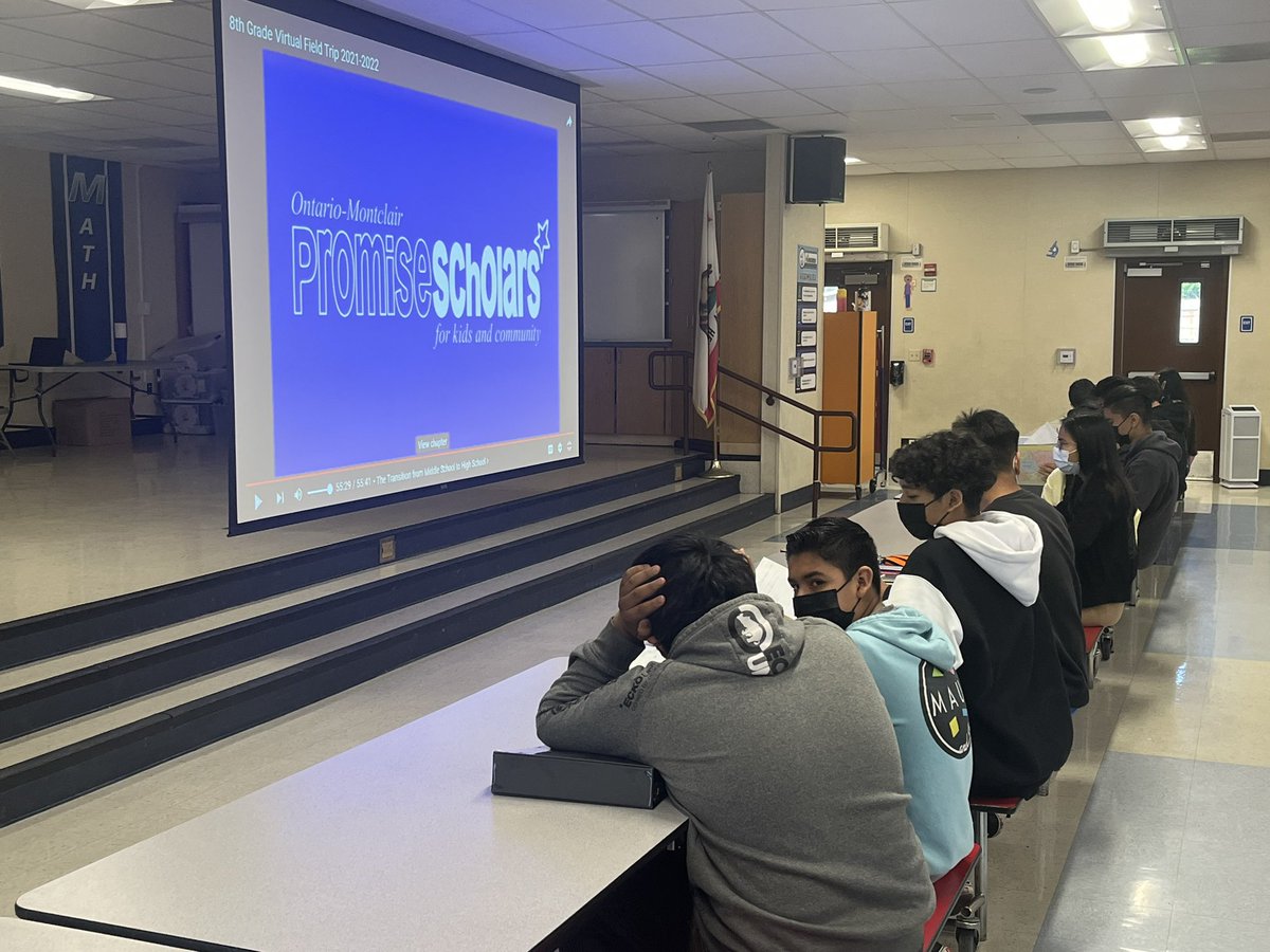 DrPhilipSwartz's tweet photo. Thank you @OntMontPS. Had our virtual field trip today. Very informative. Hoping to visit a local university campus next year. See you soon. @Vineyard_OMSD #vineyardstem #promisescholars #STEAM #STEM #fieldtrip #virtual #collegeandcareer #omsd https://t.co/naV3nTdiq6