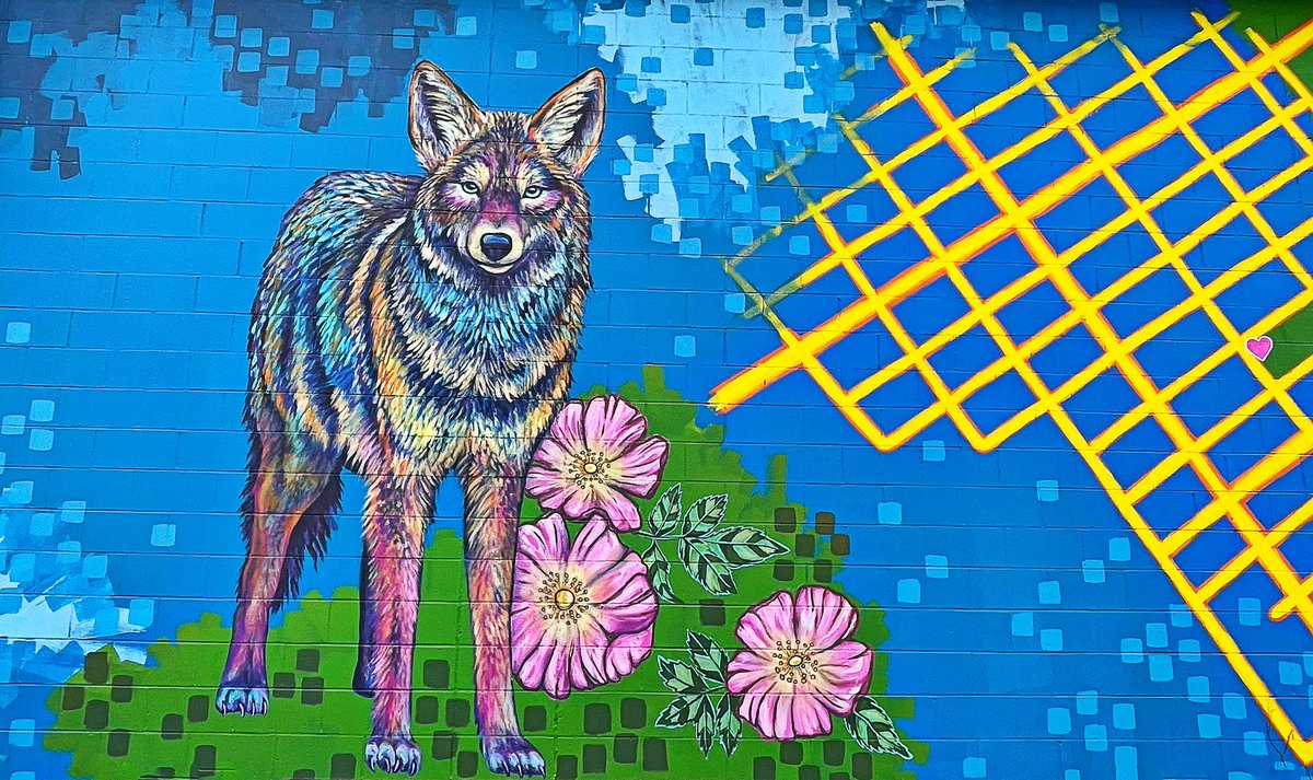 Year 10: day 244: found a mural today that I’ve not seen before (painted by Meghan MacMillan <a href="/meghan_art/">Meghan MacMillan</a> &amp; Shelby Willis) 

#yeg #streetart