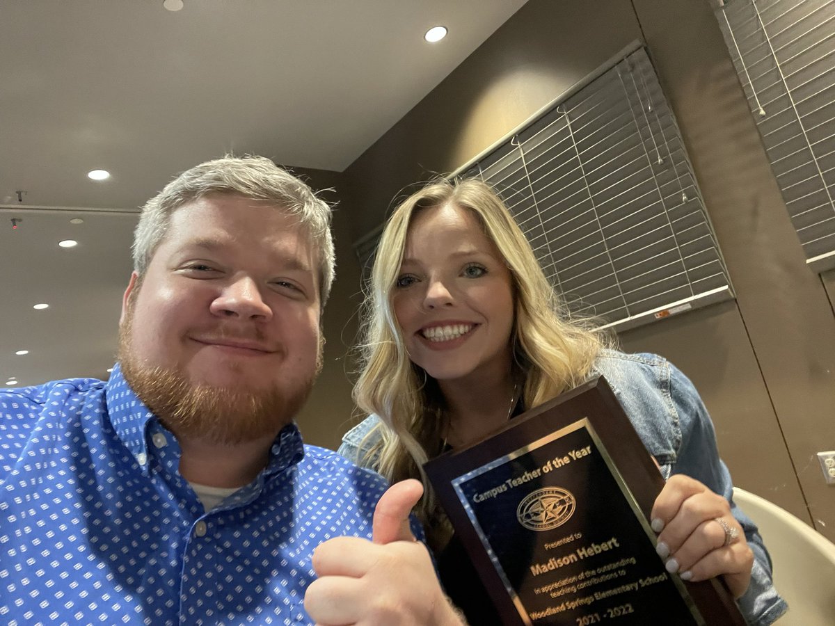 Congrats to <a href="/MrsHebertin1st/">Mrs. Hebert 🐻</a> for earning teacher of the year! She has had an impact on <a href="/WSESWildcats/">WSES Elem School</a> entire campus. Thank you for doing whatever it takes to see our students succeed! #KISDTOY22