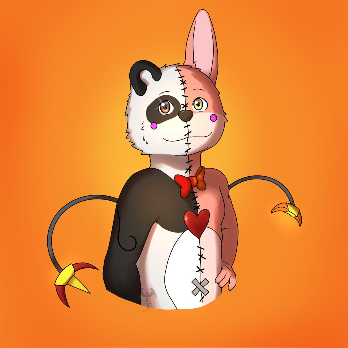 Panchimnb's tweet photo. here's my digimon, a puppet type digimon, 2 minds in one body, if you want to know his story and skills, just read the document below

The document is PT-BR

https://t.co/eiA9GJJQSe

#digimon #art #plush #rabbit #panda https://t.co/qXaQCVsYd9