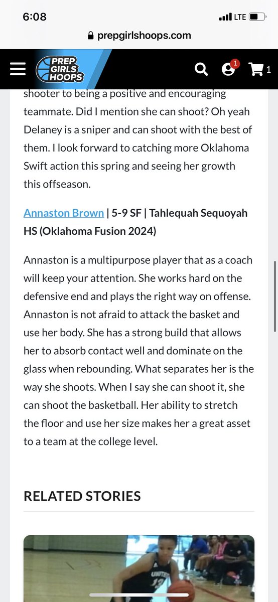 We appreciate the huge shoutout from <a href="/JasonGreenBball/">Jason Green - PGH Oklahoma Scout</a> on 2024 <a href="/AnnastonBrown/">Annaston Brown</a> but with all due respect she is way beyond sleeper status! Lol I understand what Jason means but I’ve been telling Coaches that she’s a flat out stud since last summer!  She’s a big time player!