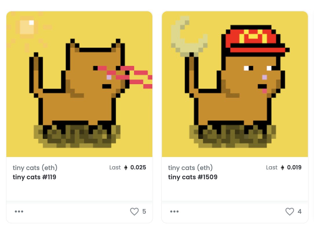 #PlotTwist; these <a href="/0xtinycats/">tiny cats | cc0 omnichain nft</a> end up outperforming anything that I revealed today lol... 

#tinycats
