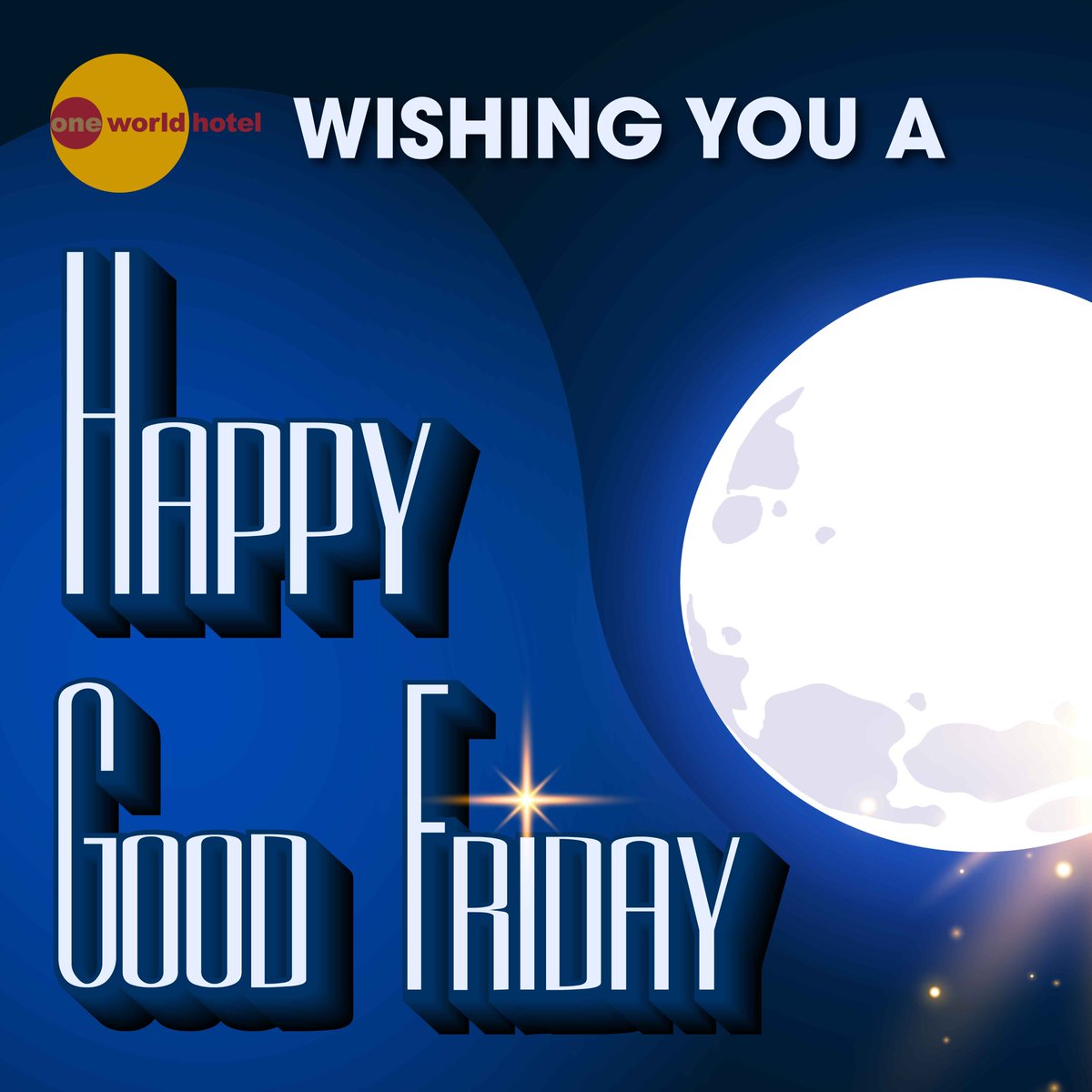 May those who are celebrating be blessed with the goodness of Good Friday on this auspicious day. Have a Good Friday ahead!

#oneworldhotel #oneworldhotelpj #oneworldhotelpetalingjaya #GoodFriday #Friday