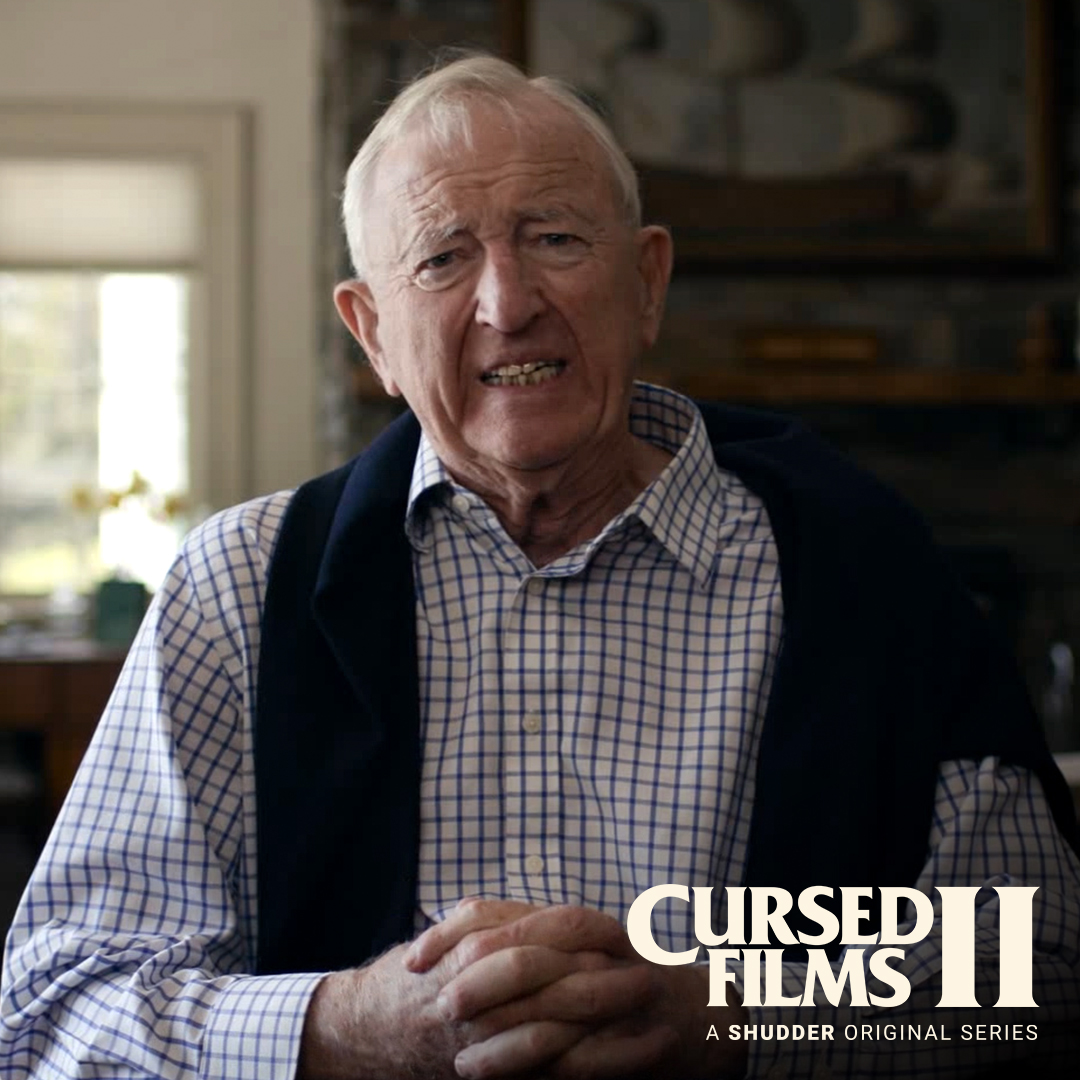 Shudder's tweet photo. Amazing hearing Hamilton Meserve talk about his mom, Wicked Witch Margaret Hamilton, and the care she took not to scare kids—most of all her son 😢 #CursedFilms #WitchesRule https://t.co/mnbksjJhPq