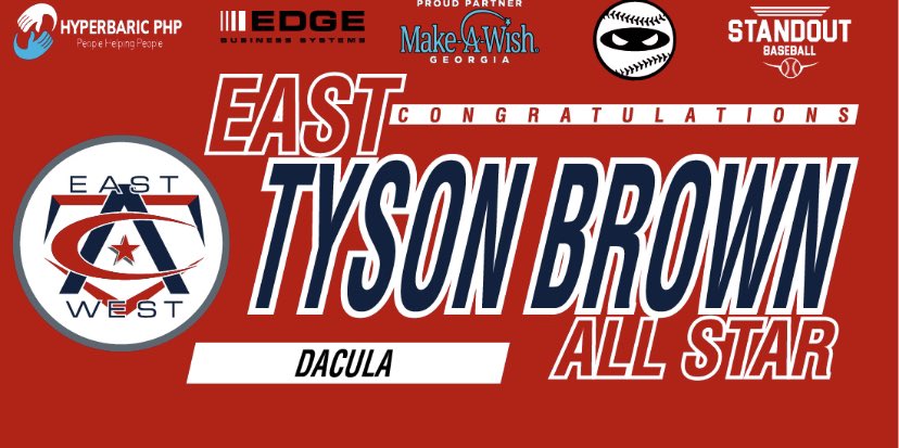 tyson_brown00's tweet photo. Truly blessed to have the opportunity to be chosen to play in the East vs. West All Star Game this summer and compete at such a high level! @PBRGeorgia @CAstarsbaseball @ftrstarsscout @GaTop100 @GBRBaseball https://t.co/dbOe53hVa6