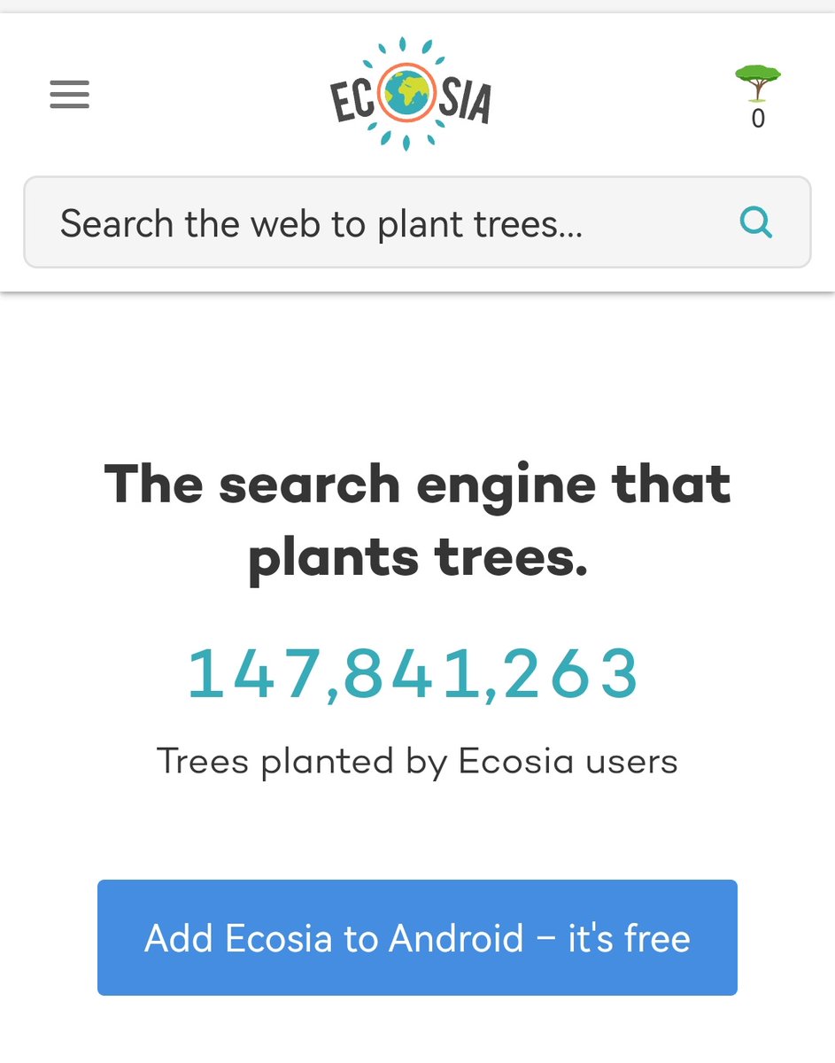 Instead of using google, you can use Ecosia! A search engine just like google, but the difference is for every search you do in this website is equivalent to a tree that the org will plant. 🖇️ecosia.org #LetTheEarthBreath #ClimateChangeAwareness