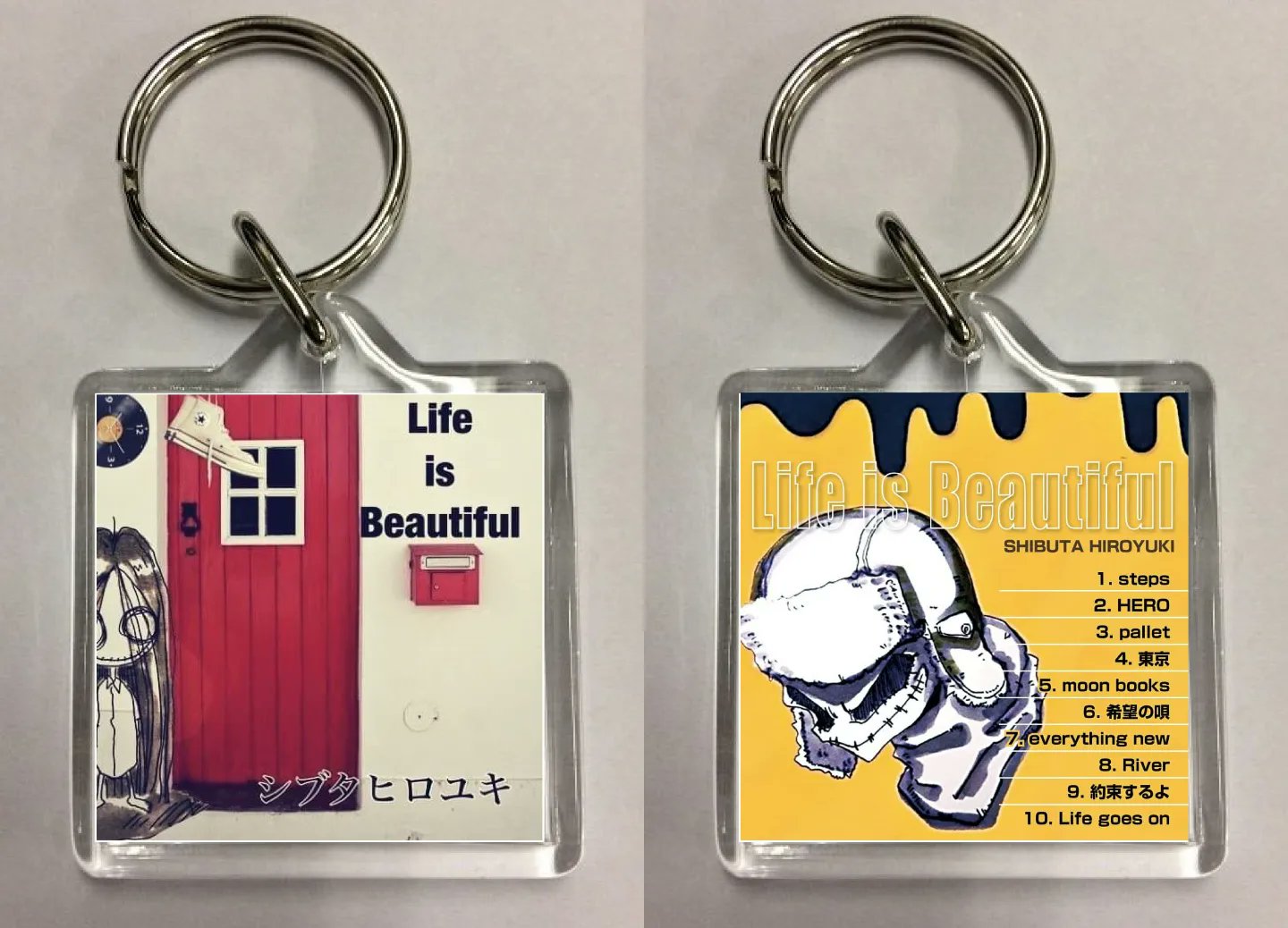 Guillotineterror シブタヒロユキ Life Is Beautiful 到着しました 店頭販売は 24日から開始 手売り販売は 本日より開始致します なお ディスクユニオンにて購入された方には シブタヒロユキ特製イラストキーホルダーをプレゼント