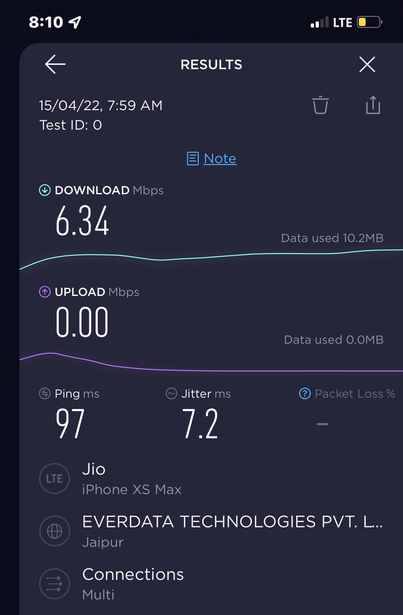 jp_soni77's tweet photo. I made a mistake by converting Jio into postpaid, also I should have not ported out from @Airtel_Presence and even should have moved to Vodafone who gives good speed and a lots of data.
SS attached for your inspection. https://t.co/0K9drEqofm