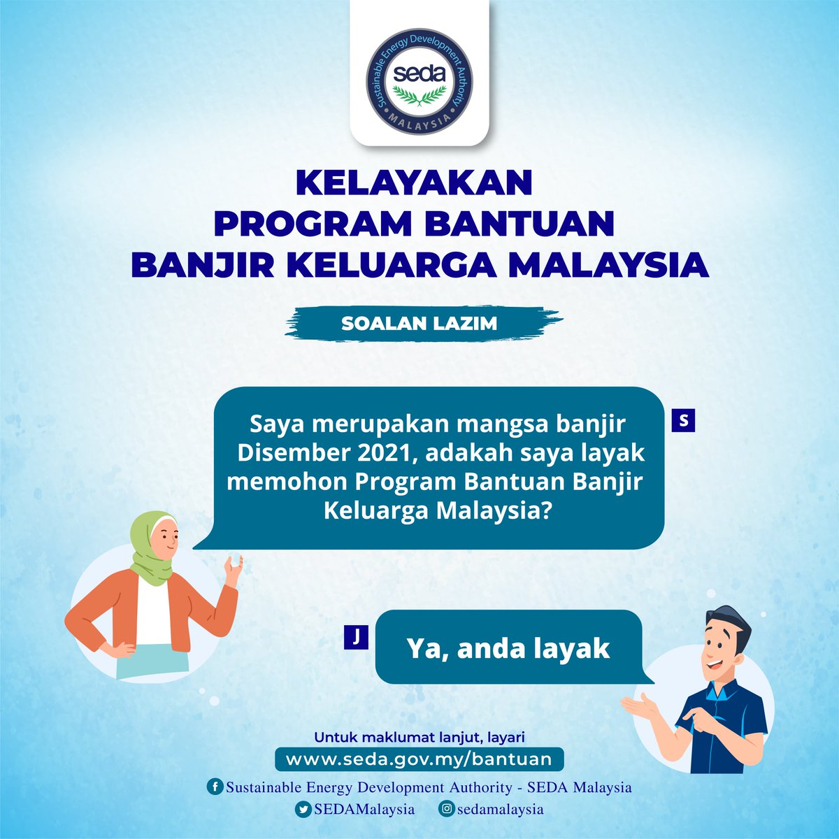 Program Bantuan Banjir Keluarga Malaysia adalah inisiatif untuk membantu mangsa Bencana Monsun Timur Laut yang melanda pada pertengahan bulan Disember 2021 sehingga Mac 2022 baru-baru ini.

Ketahui sekiranya anda layak untuk Program Bantuan Banjir Keluarga Malaysia.