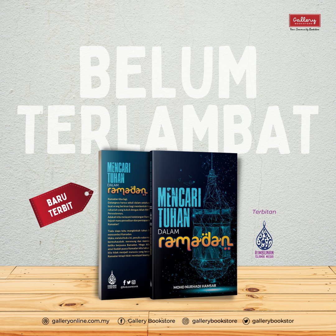 Belum terlambat untuk Mencari Tuhan dalam Ramadan.

Dapatkan sekarang:
bit.ly/SHOPEE-Mencari…
bit.ly/SHOPEE-Mencari…