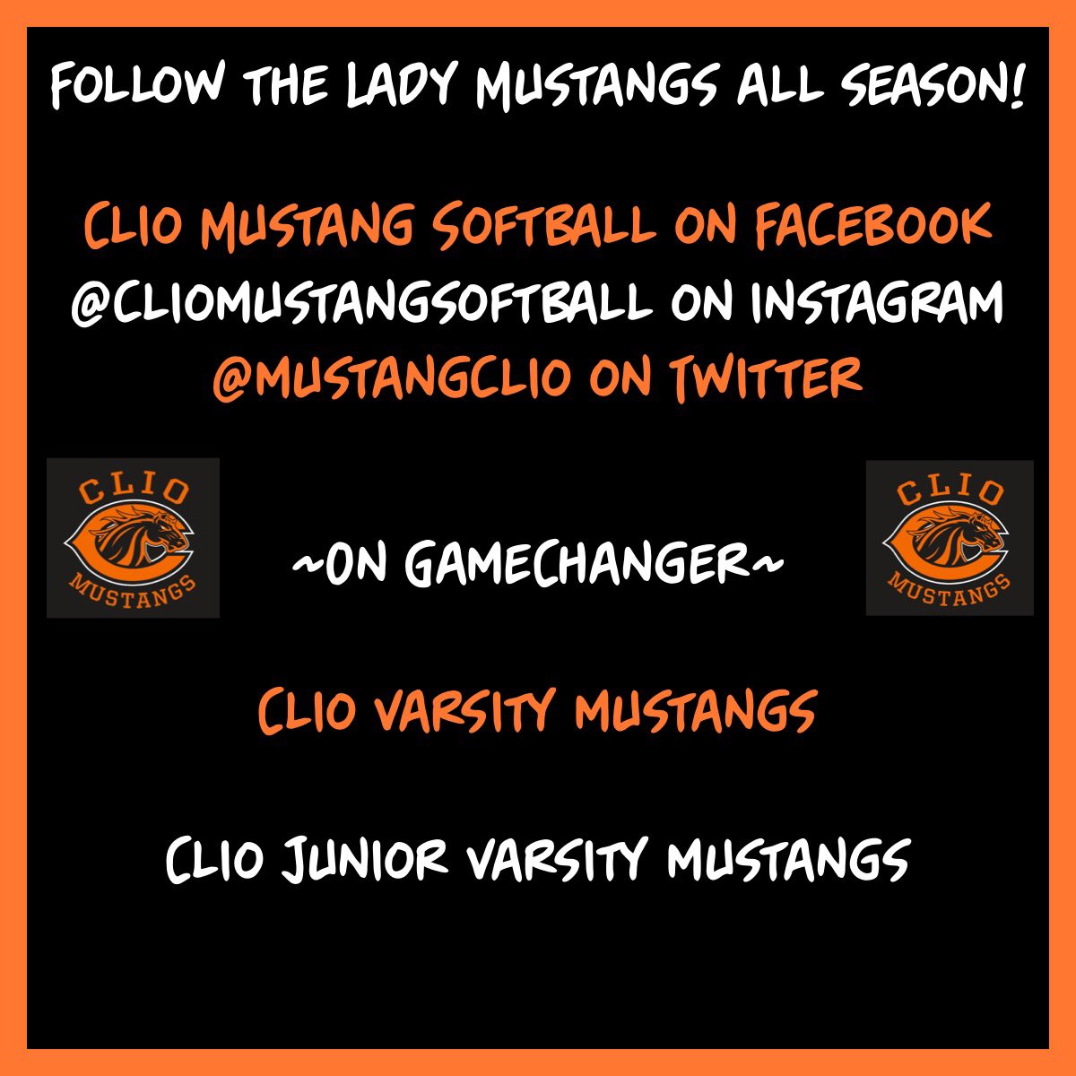 Clio Mustang Softball (@mustangclio) on Twitter photo 