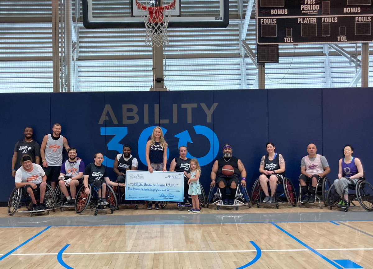 Thank you to the Stacy Fuson Foundation and the generous donation to support the Ability360 Phoenix Wheelchair Suns.Thank you!
<a href="/vitaminsbystacy/">Stacy Fuson</a> <a href="/fusonfoundation/">Fuson Foundation</a>
#wheelchairbasketball #thankful