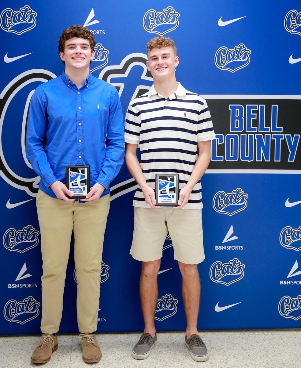 BellCountyBB's tweet photo. 110 % Award- Hayden Callebs &amp; Carter McCune https://t.co/MkKOUZoMLf