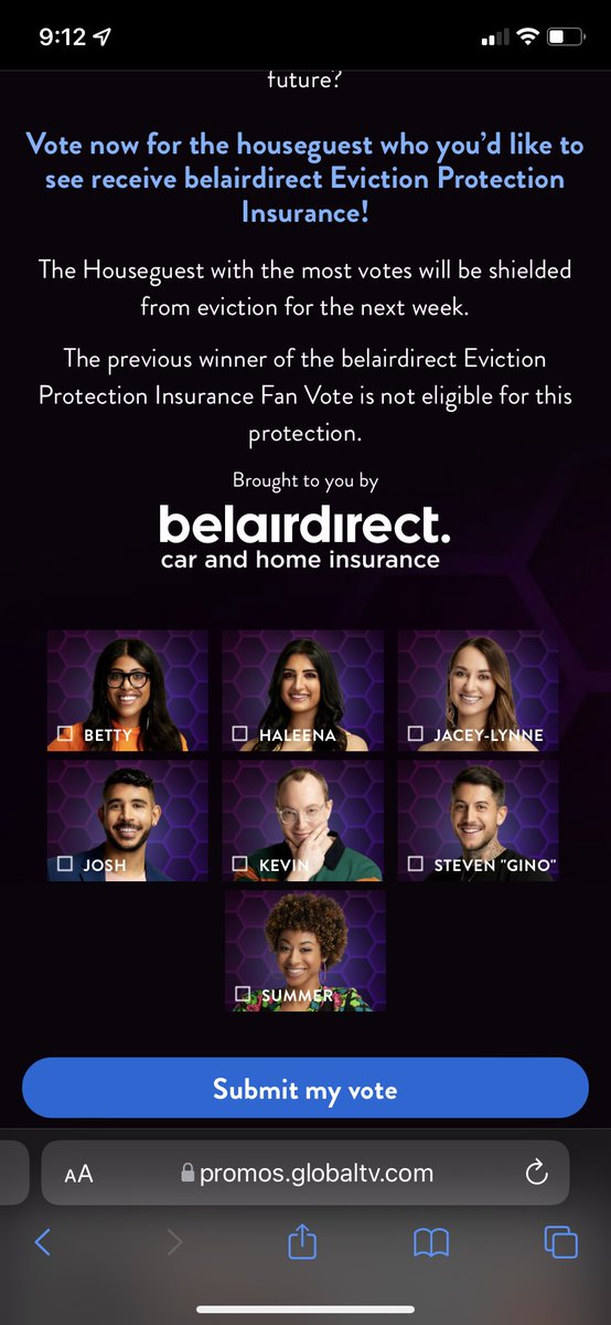 I’m thinking because I can’t vote for Marty it means he won HOH. <a href="/BigBrotherCA/">Big Brother Canada</a> #bigbrothercanada #BBCAN10