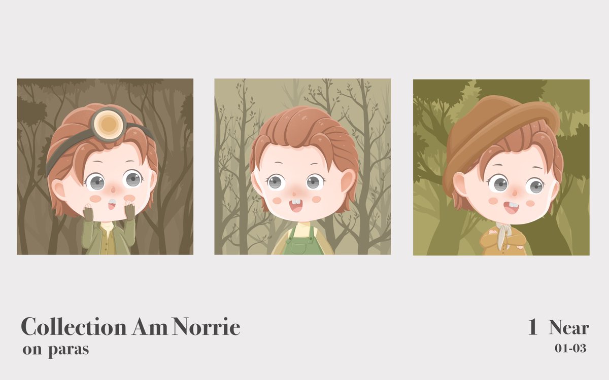New drop!!!
A new collection on paras has begun. With Norrie’s journey.
<a href="/ParasHQ/">Paras 🟩🟧</a> <a href="/NEARProtocol/">NEAR Protocol</a> 

Price : 1 #NEAR 

01 : paras.id/token/x.paras.…
02 : paras.id/token/x.paras.…
03 : paras.id/token/x.paras.…

Discord : discord.gg/nN5yZ7ChBx

#NFTCommmunity #NFTs #NFTTHAILAND #PARAS