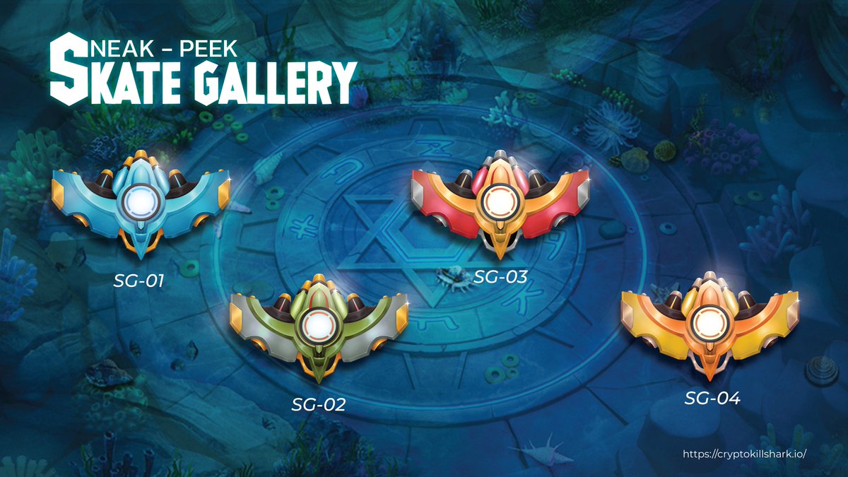 cryptokillshark's tweet photo. 🤩 Crypto Kill Shark's very first gun gallery, which is inspired by the image of mythic skates has been out!!!
More species of guns are being revealed. Stay tuned for the wild hunt with #$CKS
#Gamefi https://t.co/ZnZDar8RkJ