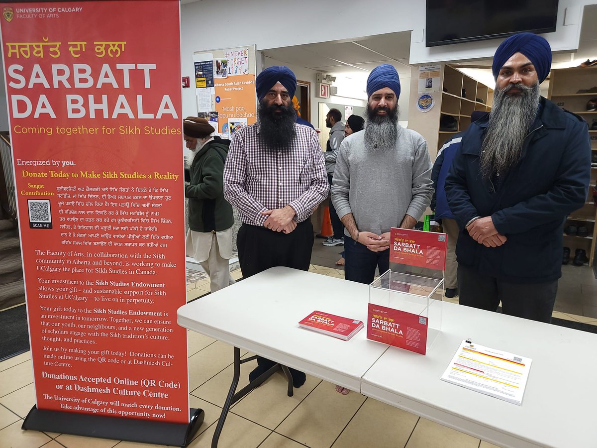 Dashmesh Culture Centre (@dashmeshc) on Twitter photo We are pleased to be collecting donations again this year for <a href="/sikhstudiesyyc/">Expanding Sikh Studies @ UofC</a> at UofC. Until April 21st at midnight all donations up to and including $2500 will be matched by the U of C and go towards Sikh Studies. If you would like to donate please visit us in main lobby. #sikhi We are pleased to be collecting donations again this year for <a href="/sikhstudiesyyc/">Expanding Sikh Studies @ UofC</a> at UofC. Until April 21st at midnight all donations up to and including $2500 will be matched by the U of C and go towards Sikh Studies. If you would like to donate please visit us in main lobby. #sikhi