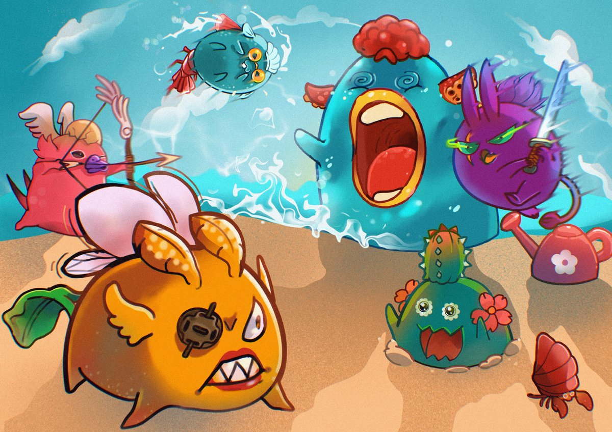 FernandoNagayo's tweet photo. My Axie @AxieInfinity  Digital Art entry for @Axie44
#ArticOriginContest https://t.co/FagybVoiji