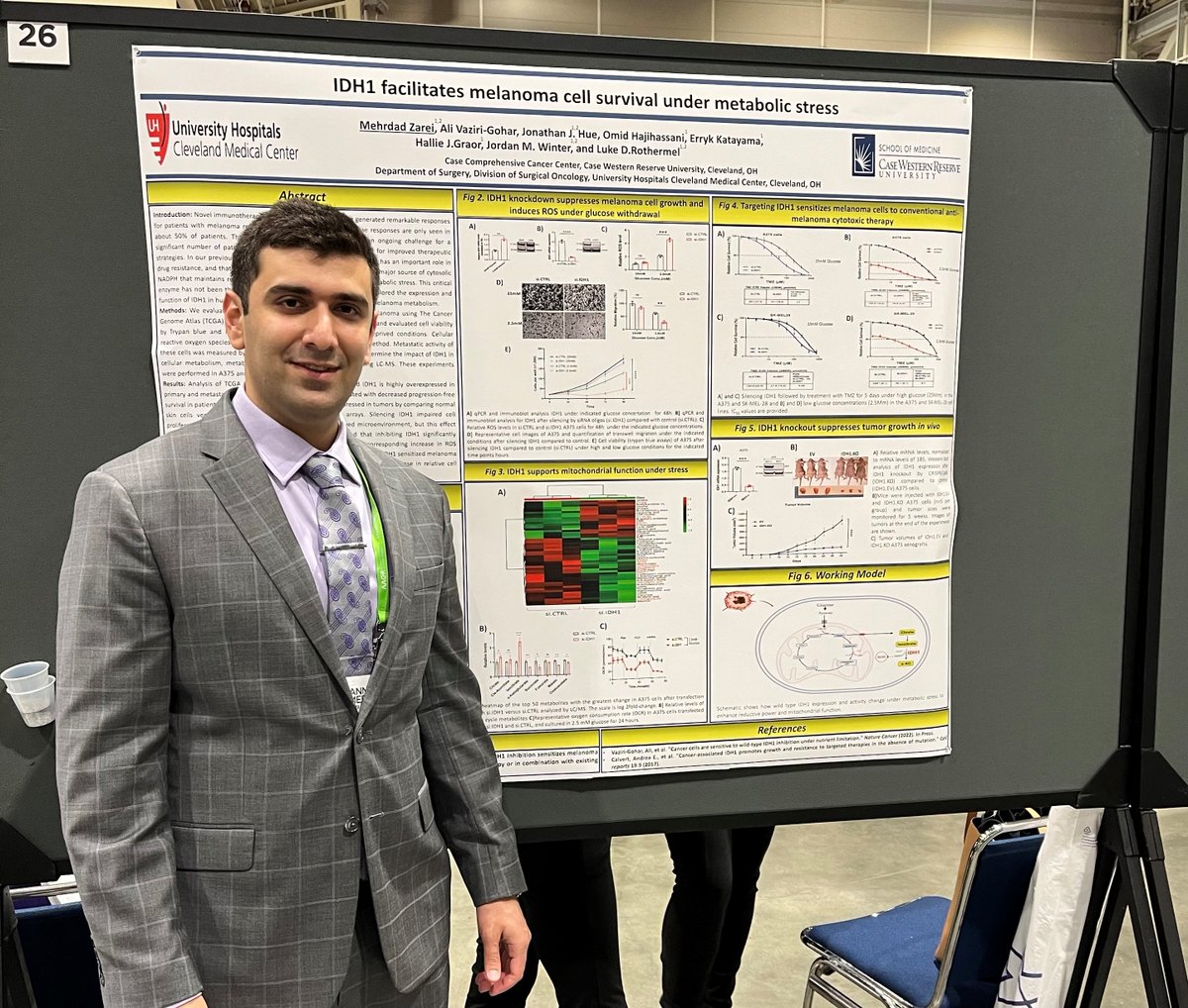 I am grateful for attending #AACR2022 this year and having the opportunity to present our research and connect in person with professionals in cancer research. Thanks to my great PIs @JordanMWinterMD, @LukeRothermel, and members of our team @omidhhassani, @errykkatayama, @jj_hue