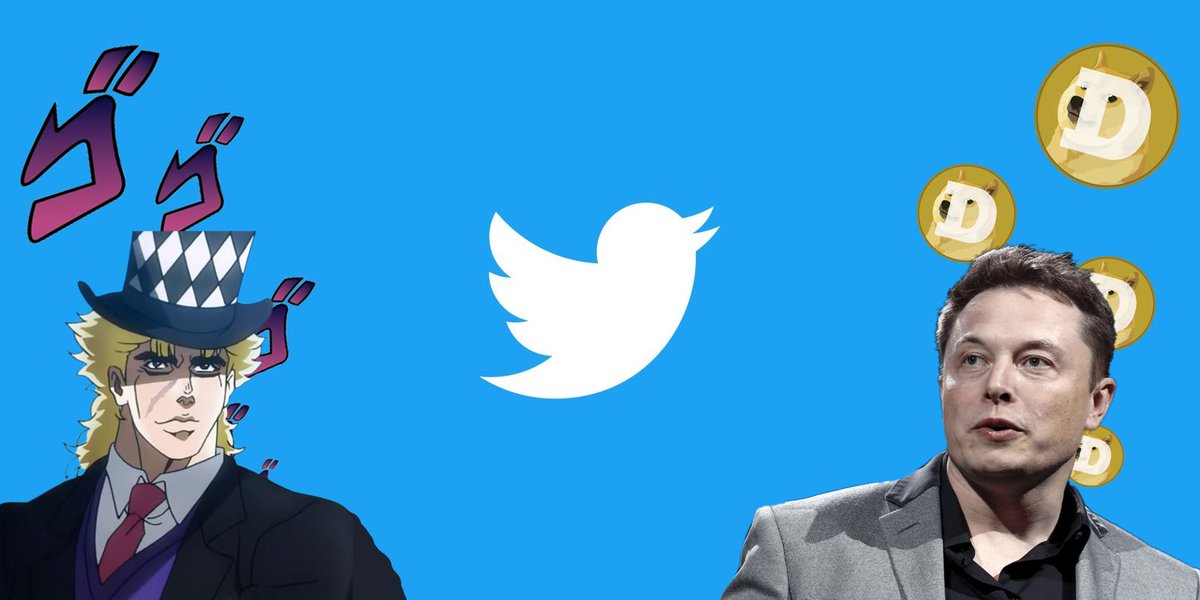 Dementiaa_'s tweet photo. Speedwagon and Elon Musk are planning to buy Twitter. Your predictions? https://t.co/HAXPWxdF2c