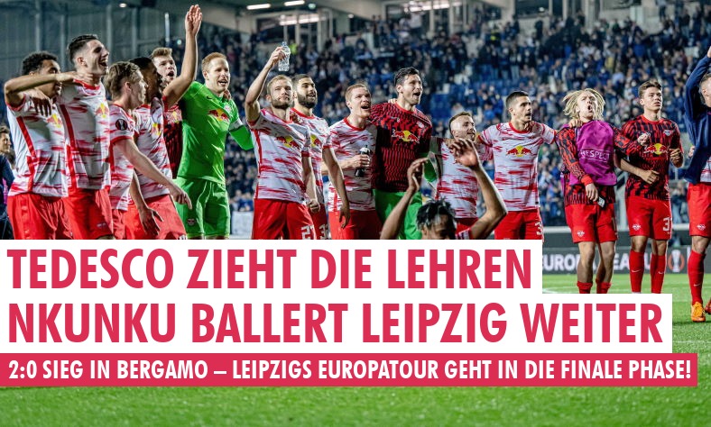 rb_fans's tweet photo. #Tedesco zieht die richtigen Lehren und Osterhase #Nkunku versteckt gleich zwei Eier in Bergamos Tor! Leipzig zieht ins Halbfinale der #EuropaLeague ein. Der Bericht zu #ATARBL von @Rumpelino https://t.co/9AQ6e2lz6a https://t.co/mA2252ZdbC