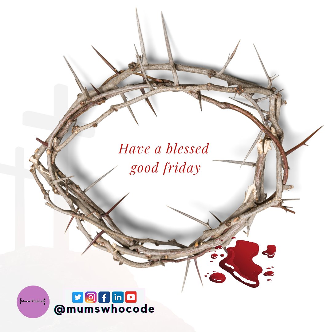 mumswhocode's tweet photo. Happy Easter to our community members commemorating the death and resurrection of Jesus Christ.
Have a blessed #goodfriday!
#techcommunity #womenintech #techmums https://t.co/BmFOtROD56