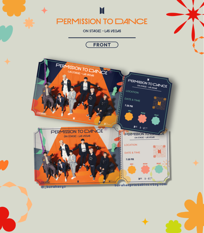 _borahaeyo's tweet photo. #PTD_ON_STAGE_LAS_VEGAS  
Printable souvenir BTS concert tickets🎟️Allegiant Stadium &amp; Live Play
🔸editable pdfs
🔸fill in location, date &amp; seat info

🔗https://t.co/YoiCK4Lf5z

#BTS #BTSARMY #PTD_THE_CITY_LV #PTD_ON_STAGE_LasVegas #PermissionToDanceOnStageLasVegas #BTSCONCERT https://t.co/kP3WcSOBxv