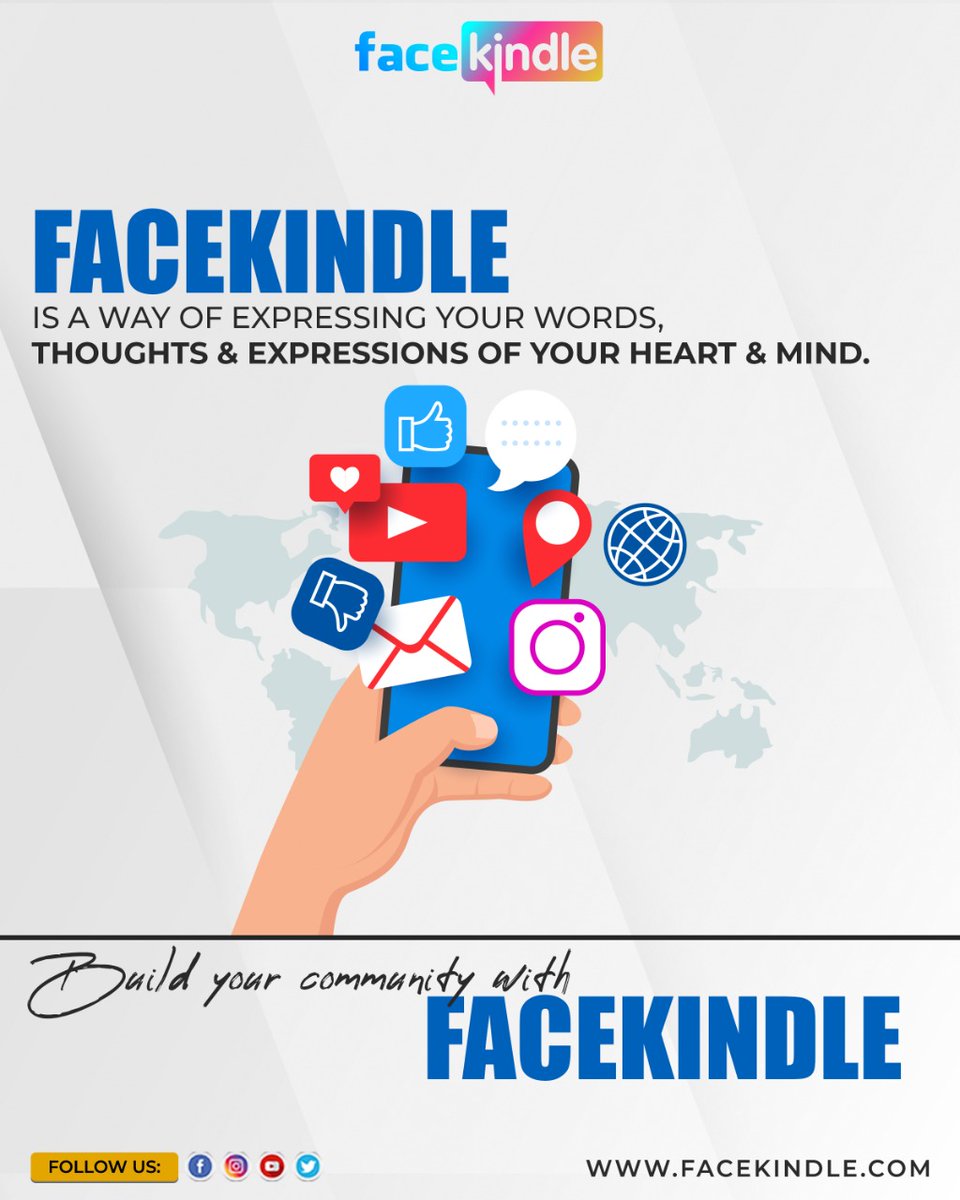 facekindle1's tweet photo. The Internet has become the current sensation in the social media industry. In a world where millions of people are connected with each other, build your own community on your own platform.Fill the gap between  technology with your thoughts &amp; get the chance to earn.

#socialmedia https://t.co/H7JgwzvXaA