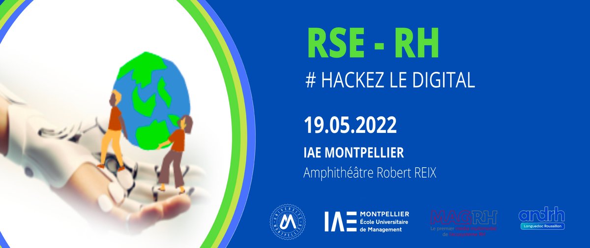 🔥 La nouvelle éditon de #RH Hackez le digital, c'est le 19 Mai à l’IAE Montpellier ! ✅ Les étudiants du Master 2 SIRH vous proposent d’échanger et de partager votre expérience autour de 4 ateliers✨
👉Programme: lnkd.in/e7HiaJar  
👉Inscriptions: lnkd.in/exGtDE5p