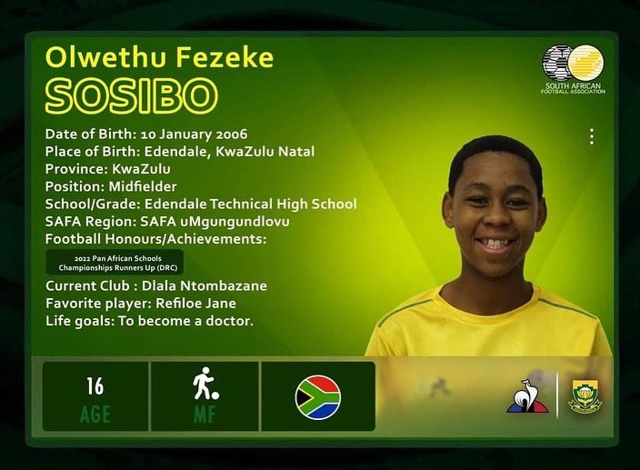 kznsportconfed1's tweet photo. Congratulations  to all #kzn players who made the @SAFA_net -U17 National Team, 

Bantwana 🇿🇦 will be taking part in a FIFA U17 Women’s World Cup Qualifier against Ethiopia 🇪🇹 today at 15h00 (Wits Stadium). 

Catch the action 📺 @SPORTATSABC https://t.co/AGpNYZ4Fe8