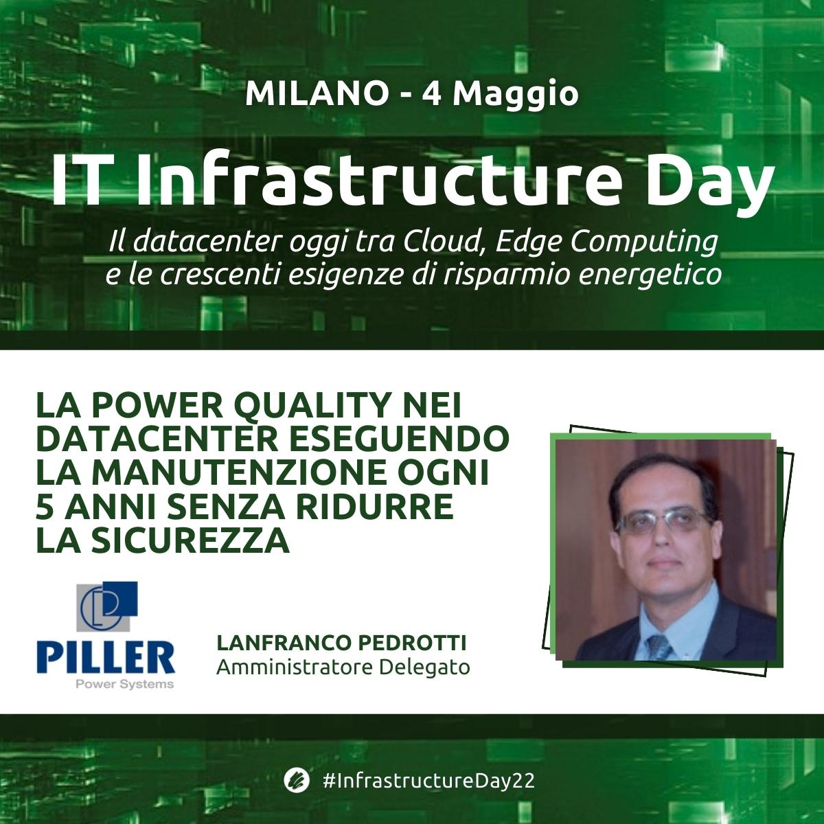 soiel_it's tweet image. Tre tipologie principali di #UPS: statico, rotante e... scoprilo con Lanfranco Pedrotti #Piller
📌Questo e molto altro a MILANO il 4 Maggio #InfrastructureDay22: iscriviti gratuitamente e partecipa soiel.it/eventi/2022/IT…
#DataCenter #InfrastruttureIT #EdgeComputing #cloud