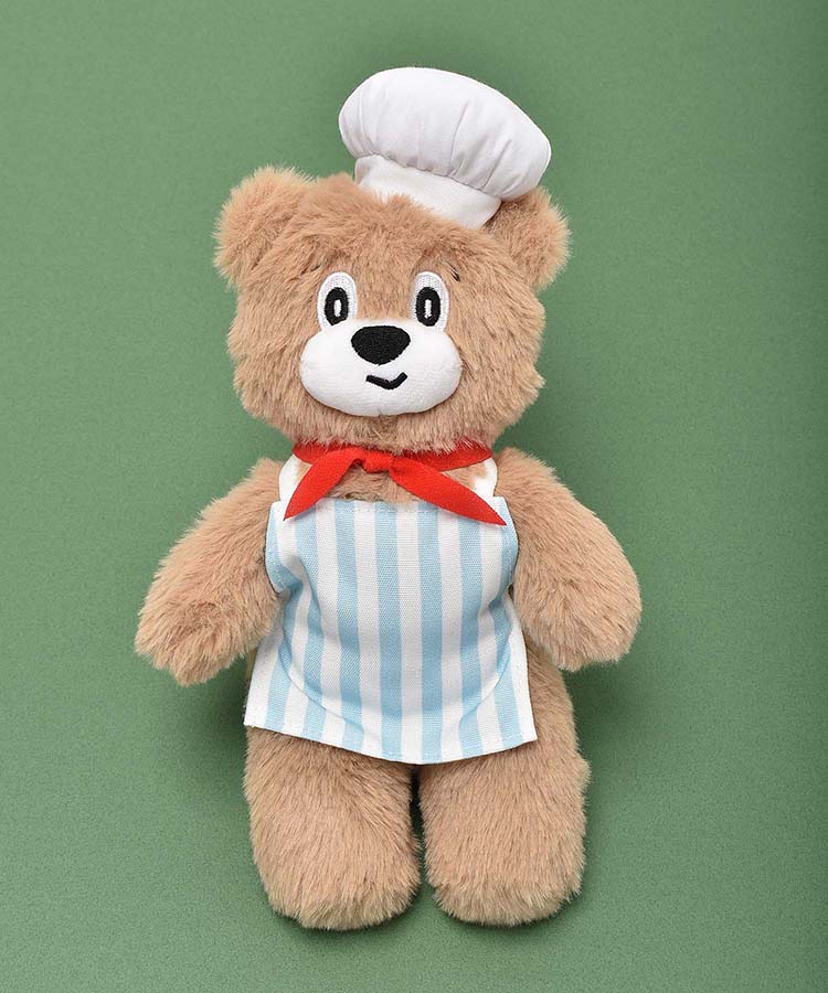 オーナメント　コックのくまさん コック帽とエプロンがお似合いのくまのクロックムッシュくんマスコット