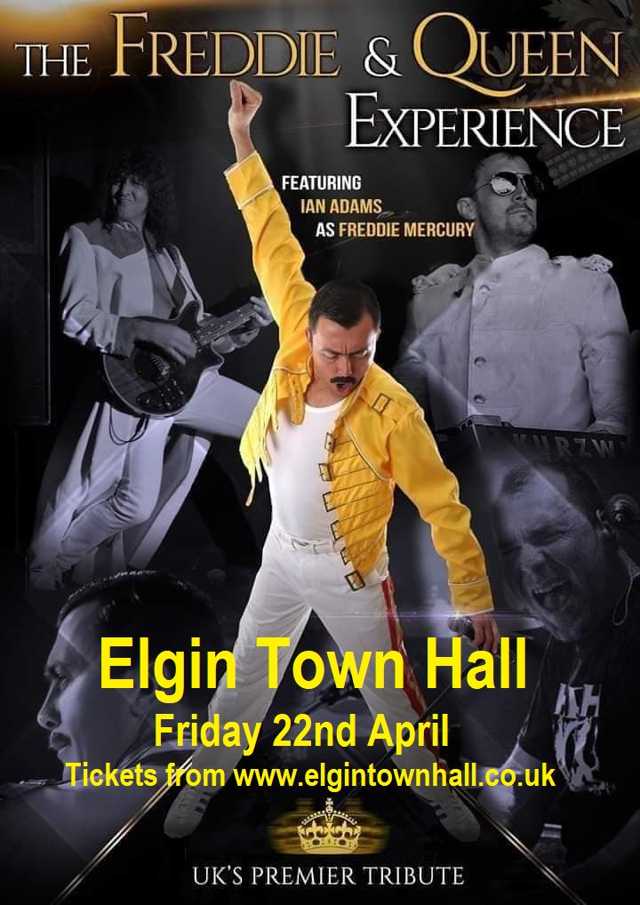A week today we have The Freddie &amp; Queen Experience <a href="/elgintownhall/">Elgin Town Hall for the Community</a> !!!!!
Tickets available from : ethtkts.uk/3HJnHXj