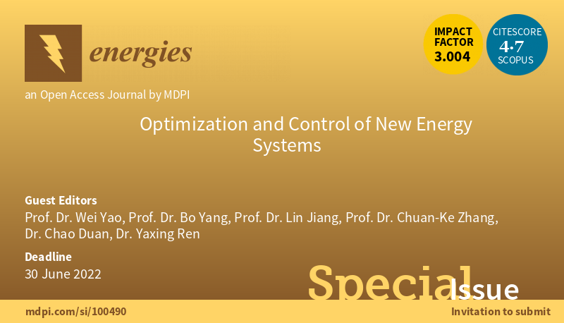 energies_mdpi's tweet photo. #mdpienergies #callforreading #powersystem #newenergysystem
👏We are happy to invite you to read SI "Power System Planning and Quality Control".
https://t.co/jGFxLZu2N7
💡Related SI "Optimization and Control of New Energy Systems" is calling for papers!
https://t.co/0vvKCwTL0e https://t.co/9SeRQBa8bI