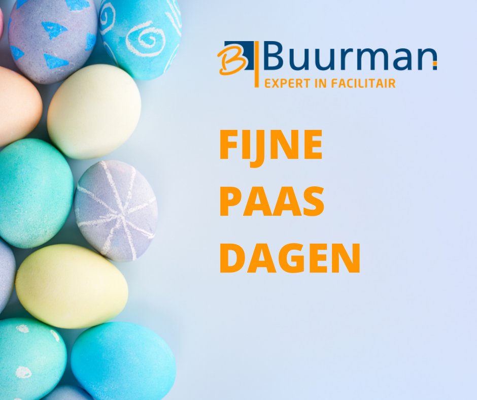 BuurmanFP's tweet photo. 🐣 Buurman Facilitaire Producten wenst u hele fijne paasdagen! https://t.co/EMSt2Y5epq