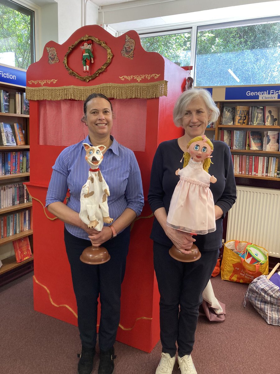 BromLibraries's tweet photo. Day 7 of the Children’s Team Jubilee Puppet Show Tour: #BurntAshLibrary. The last show of the first leg of the tour ended on a high note yesterday! Enjoyed by adults and children alike! The tour will be back in the May/June half term. @LBofBromley @Better_UK @BromleyWell https://t.co/T3bUdrQQP7