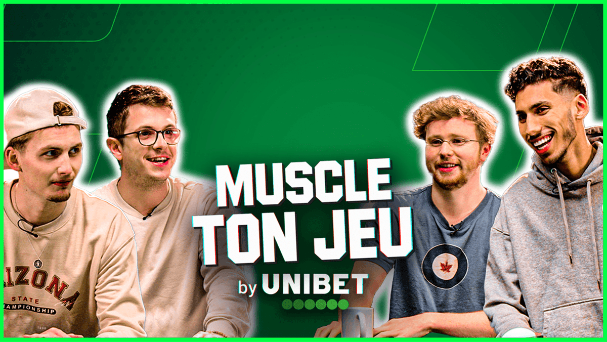 💪 Il est tout beau, il est tout chaud, l'épisode 15 de Muscle Ton Jeu est dispo ! 🔥 Avec @Tim_Videos & @dylan_delrey face à @TheJojoBernard & @ilyesdjadeloff ! Quelle team s'impose ? 5 x 50€ de Freebets dans les bonnes réponses 💸 👉 RT/Follow + #MuscleTonJeu 🍀 TAS demain