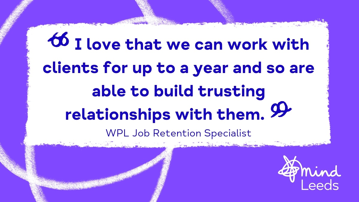 What's the best bit of our roles at Workplace Leeds, part of <a href="/Leeds/">Leeds</a> Mind? One of our lovely Job Retention Specialists explains how working with clients over a long period allows us to build strong and trusting relationships!
#workplaceculture #leeds #recruitment #jobs #jobsleeds
