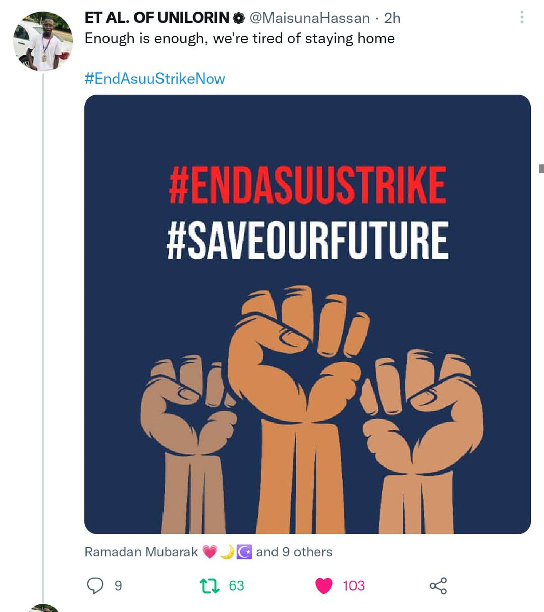 AO_Ogunade's tweet image. Good morning again Twitter!
Our voices must be heard now!
#EndASUUStrikeNow 
#GETPVC