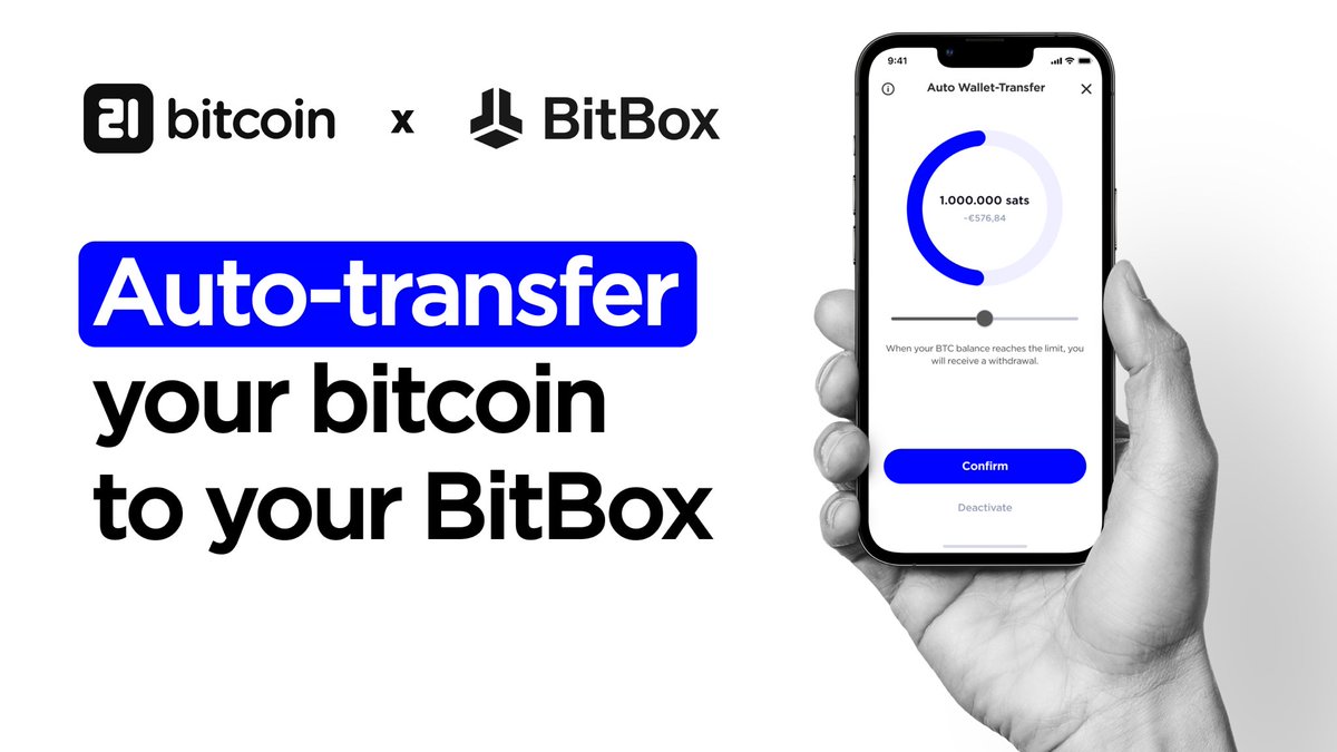 21bitcoinApp's tweet photo. We‘ve partnered with @ShiftCryptoHQ! To celebrate, we are giving away the #BitBox, a #Bitcoin only hardware wallet.

Rules to enter:
- Like and RT
- Follow us @21bitcoinApp 
- Tell us why self custody matters

We will pick a winner on Friday, 22nd at 11:00 CET. Europe only. 🐇 https://t.co/JSjTYs2YxM
