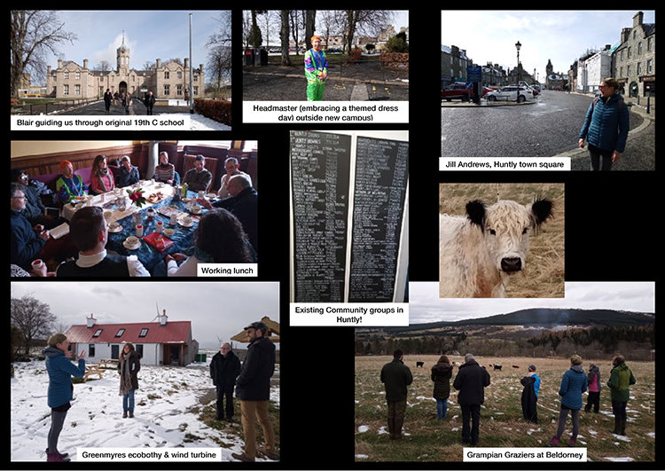 Mapping food and climate change: great inaugural visit to Huntly. Tremendous enthusiasm. Thanks from SEDA Land visitors (Gail, Mads, Sophie, me) to all at HDT, Deveron Projects and Gordon Schools (photos by Gail) @ScotEcoDesign @GordonSchools <a href="/DeveronProjects/">Deveron Projects</a> <a href="/JamesHuttonInst/">James Hutton Institute</a>
