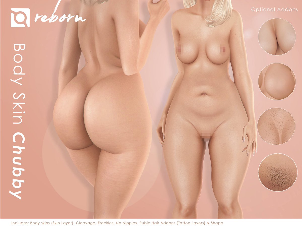 BeautyEbody's tweet photo. Deetalez has made body skins for REBORN! Check this FLickr link! ❤️https://t.co/Uh5p9hesg0 #deetalez #ebodyreborn #SecondLife https://t.co/B4WyjaEwc7