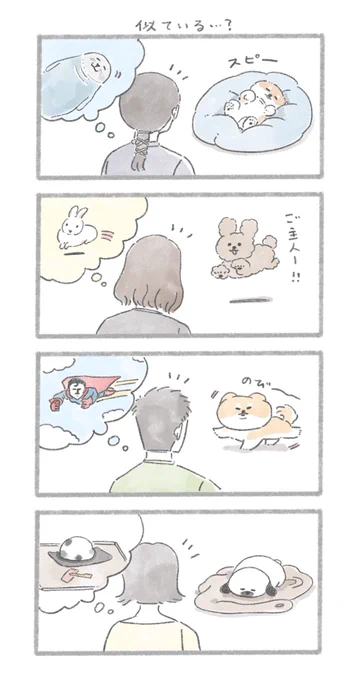 似ている…?
#こんにちはいぬです 