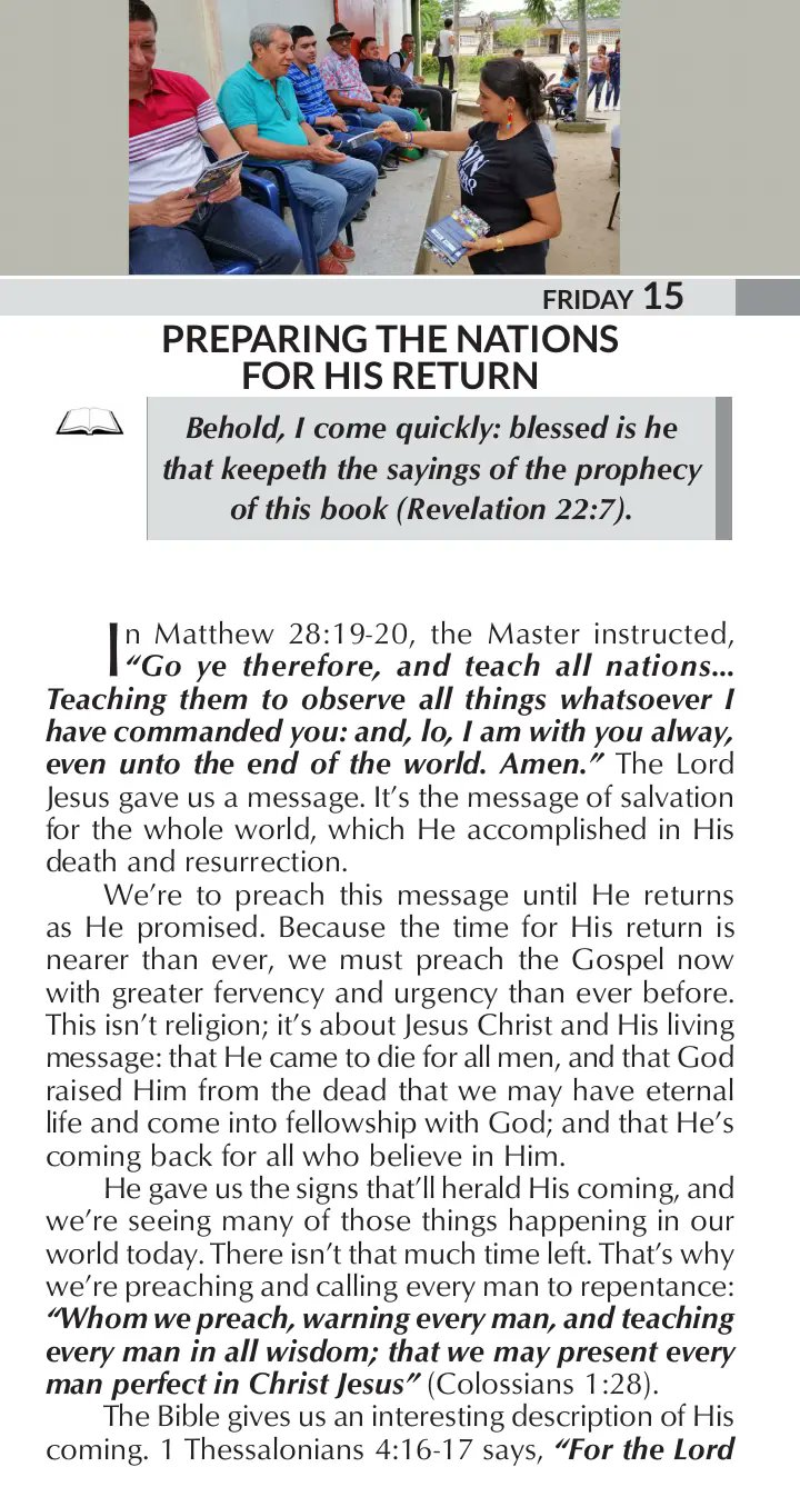 Rhapsody of Realities Daily Devotional on Twitter "PREPARING THE NATIONS FOR HIS RETURN 𝐑𝐞𝐚𝐝