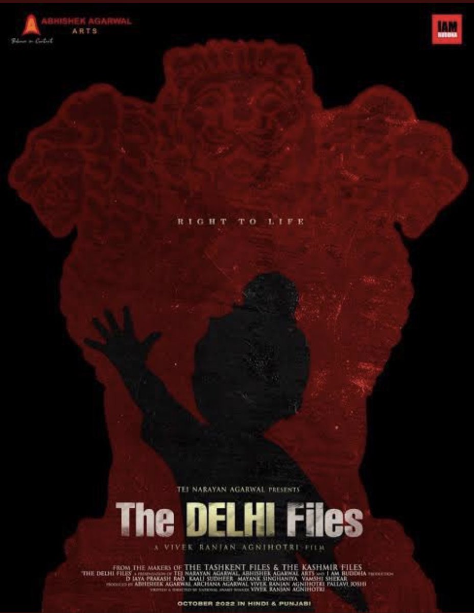 Good luck dear @vivekagnihotri for  #TheDelhiFiles!! I am sure as a filmmaker you will do great justice to another chapter of our past dealt wrongly. Looking forward to be part of it. 🙏 #RightToLife