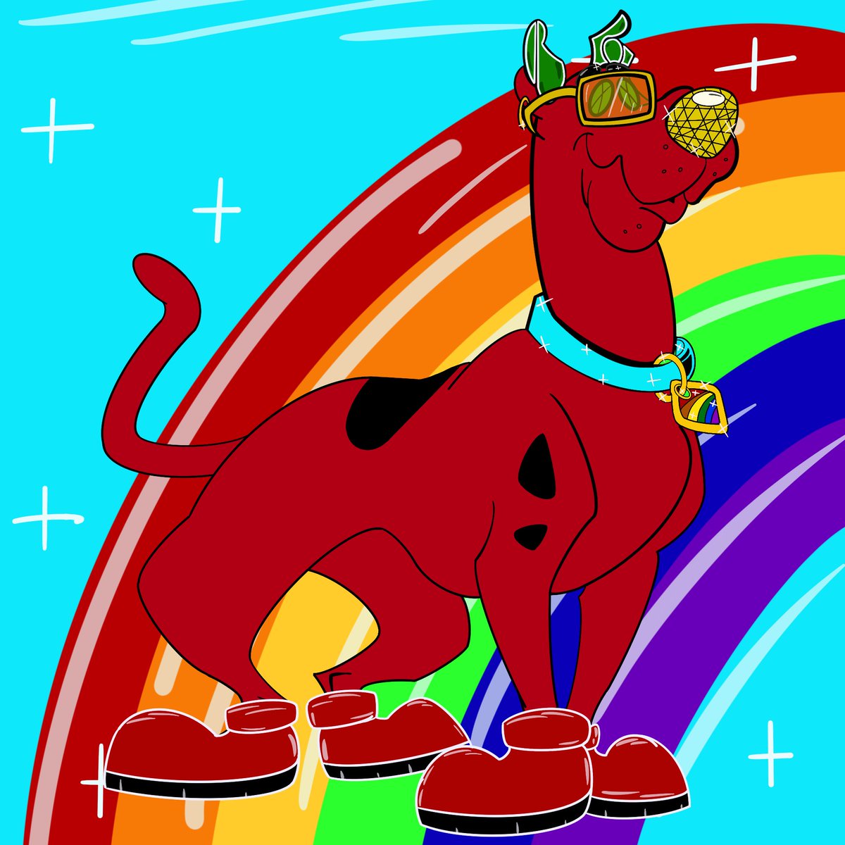 ShaggyBagsNFT's tweet photo. This was just a little test run to know that everything works and so you guys could get an idea and know everything is getting done. No words going in vain here. We really are going to blow up. Just got really busy today! Hereβs some more art for yβall! #ScoobyArmy #NFTdrop #NFT https://t.co/2Q4h7CozfL