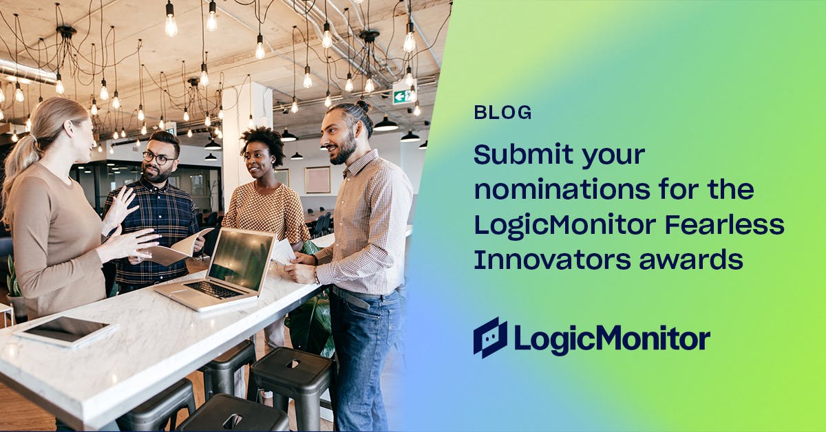 DencilFlores's tweet photo. Nominations are now open for the LogicMonitor Fearless Innovators Awards. If you or someone you know is solving IT challenges by prioritising observability then check out the categories and submit a nomination. https://t.co/n6IRgcKaAI https://t.co/ez5oxzz0Ks