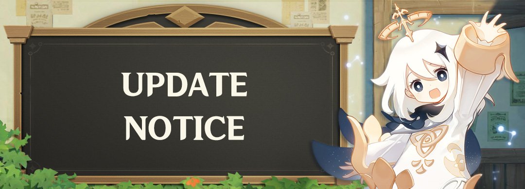 Dear Travelers,

Due to covid restrictions, the 2.7 update will be delayed. Thank you for your understanding during this time.

View the full notice here >>>
youtube.com/watch?v=dQw4w9…

#GenshinImpact